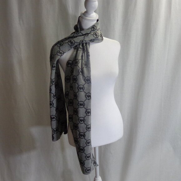 Michael Kors Black/Gray Scarf - Picture 1 of 10